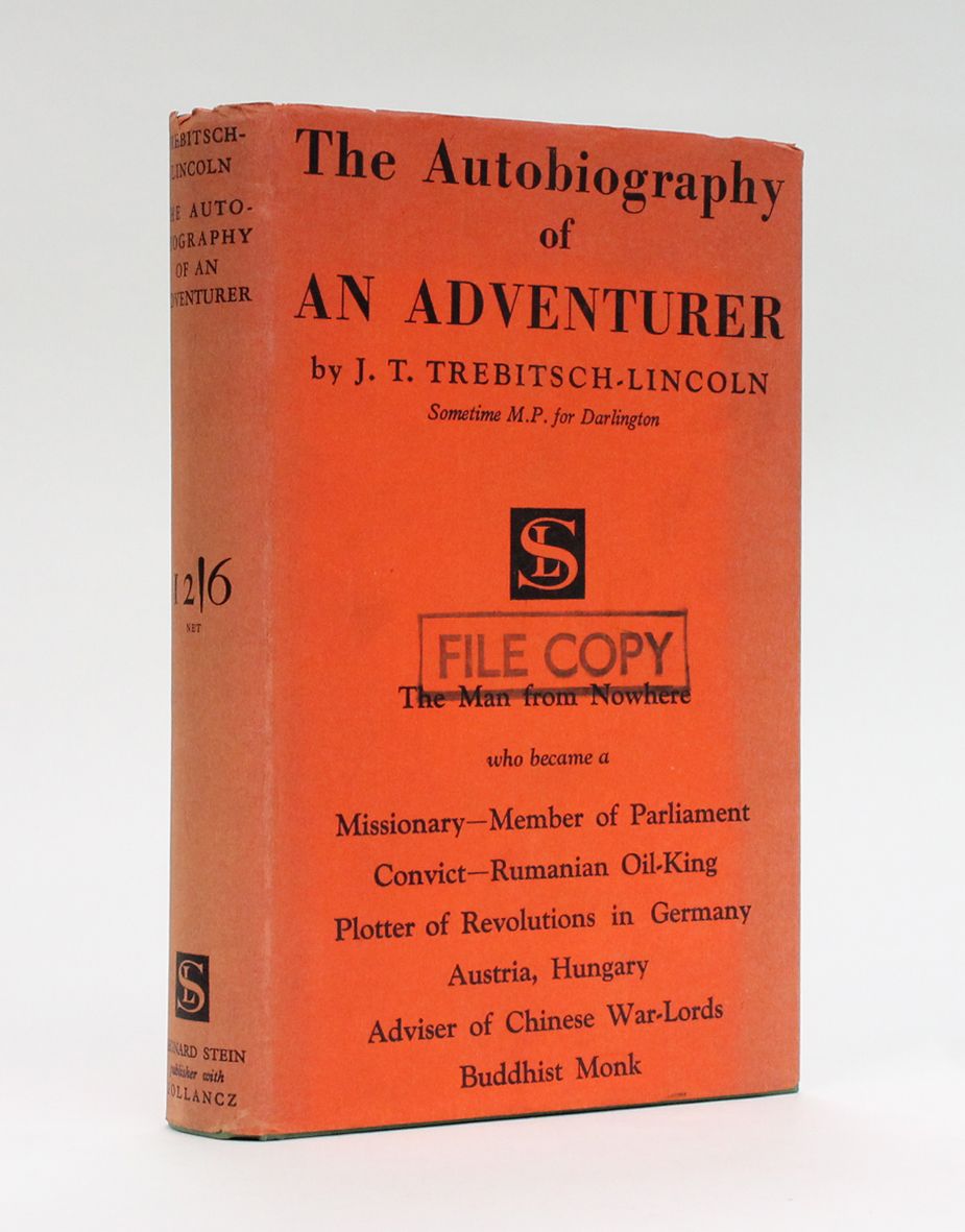 THE AUTOBIOGRAPHY OF AN ADVENTURER -  image 1